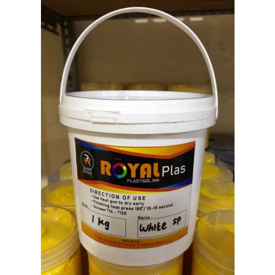 

Tinta Plastisol White SP Royalplas @1kg