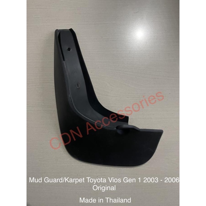 Mud Guard Vios Gen 1/Karpet Lumpur Vios Lama 2003-2006 Original Toyota