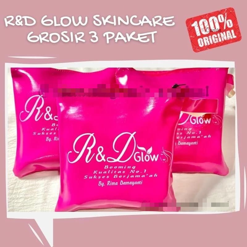 R&D GLOW skincare GROSIR 3 paket R&D GLOW RIMA DAMAYANTI