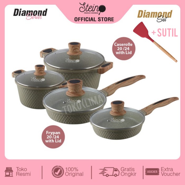 Promo Panci Steincookware Paket Diamond Set Stein Diamond Series Granite