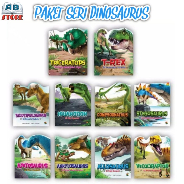 

Disc!! Buku Cerita Anak Bergambar - Paket Seri Dinosaurus 10 Judul