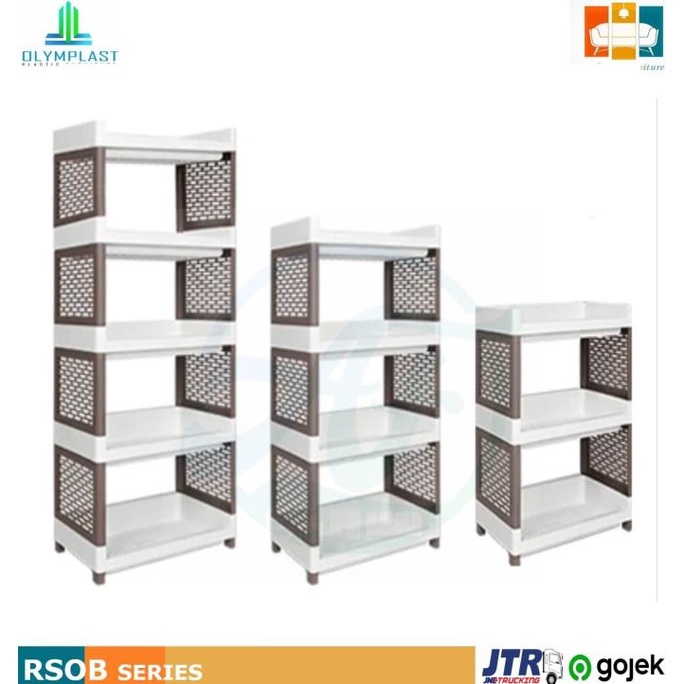 Olymplast Rak Susun Plastik Besar Rak Serbaguna 5 susun RSOB