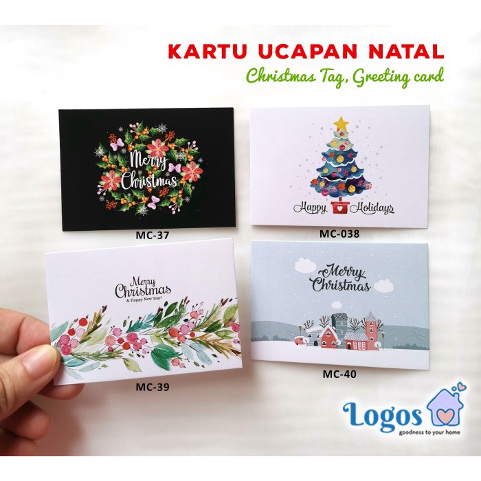 

TERLARIS Kartu Natal ucapan Selamat Tahun Baru Christmas Xmas Greeting cards