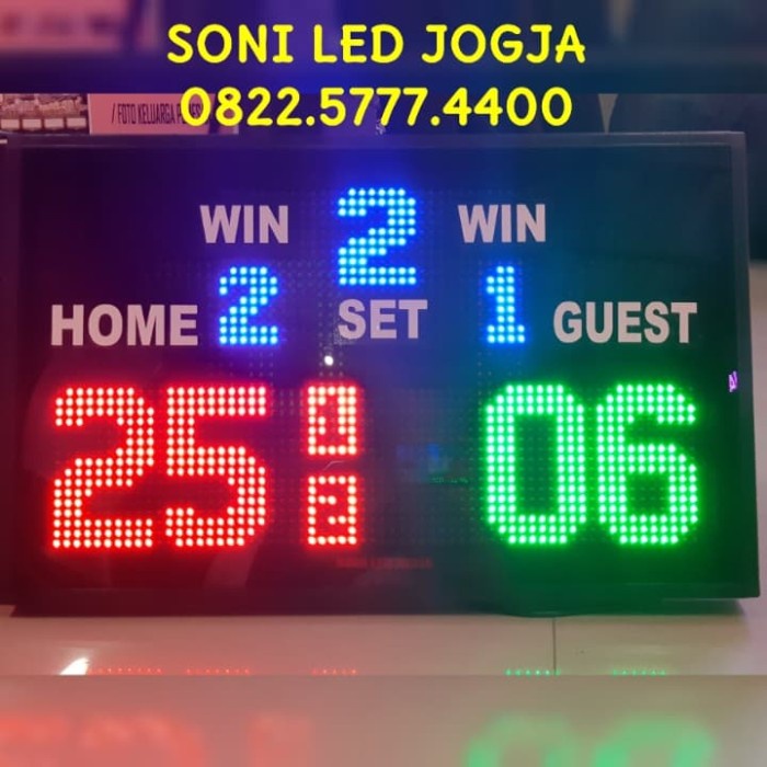 Fines Papan Skor Voli , Led Skor Digital Voley, Batminton,Bulutangkis, Volly