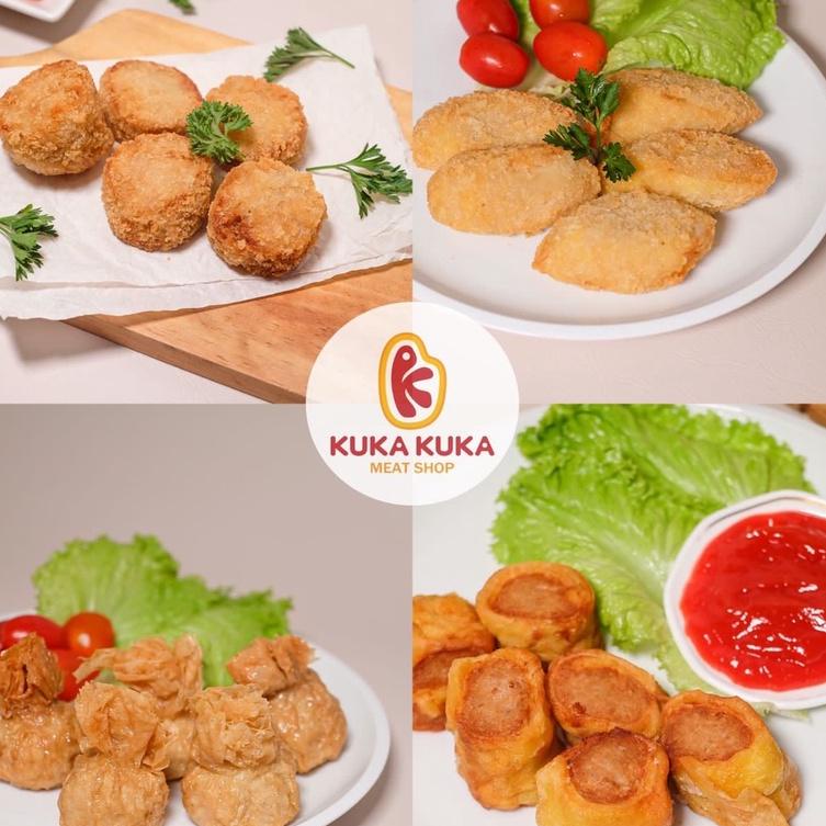 

Ready Bento Frozen Food - Shrimp Roll / Tori Ball / Egg Chicken Roll / Ekado / Kaki Naga