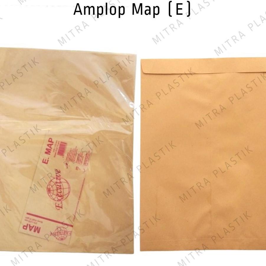 

Amplop Coklat E Map Isi 100 Pcs / Amplop Folio Kertas Envelope Besar Cokelat Jumbo