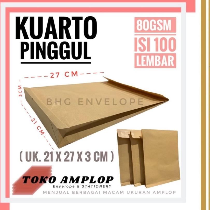 

Amplop Arto / Kuarto Pinggul Isi 100