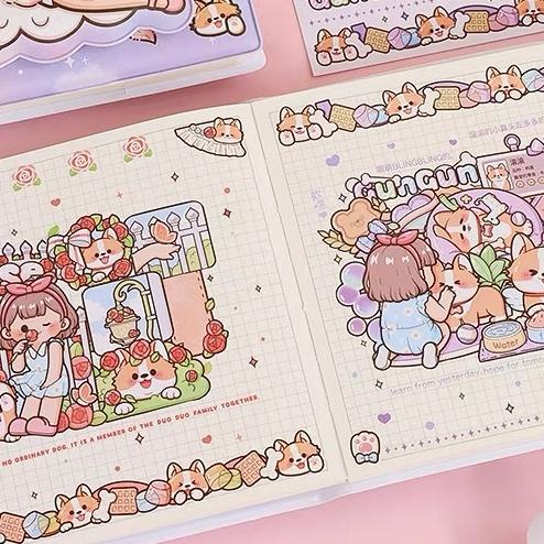 

Buku Jurnal Squishy / Buku Diary Notebook Aesthetic Dodogirl With Dog Tld134