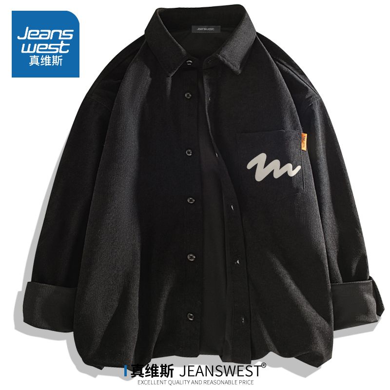 Corduroy Long Sleeve Shirt Coat Jacket