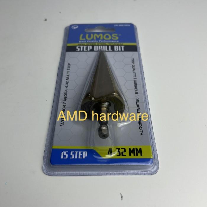 MATA BOR PAGODA SPIRAL HSS TITANIUM STEP DRILL BIT 4-32MM (BENZ,NACHI)