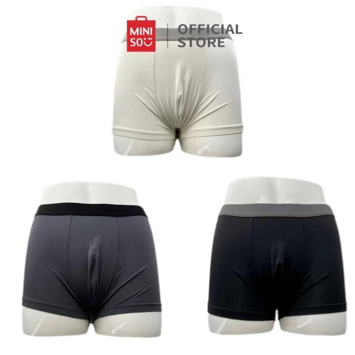 2XIST Men's breathable boxers Solid color simple pouch Modal