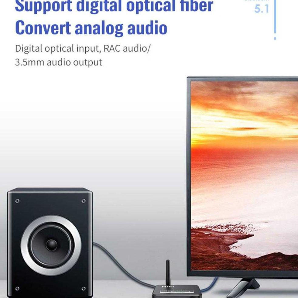 Big Promo ( 100% Barang Ori ) Vaorlo Dac Audio Bluetooth 5.1 Receiver Hifi Digital To Analog - Bls-B