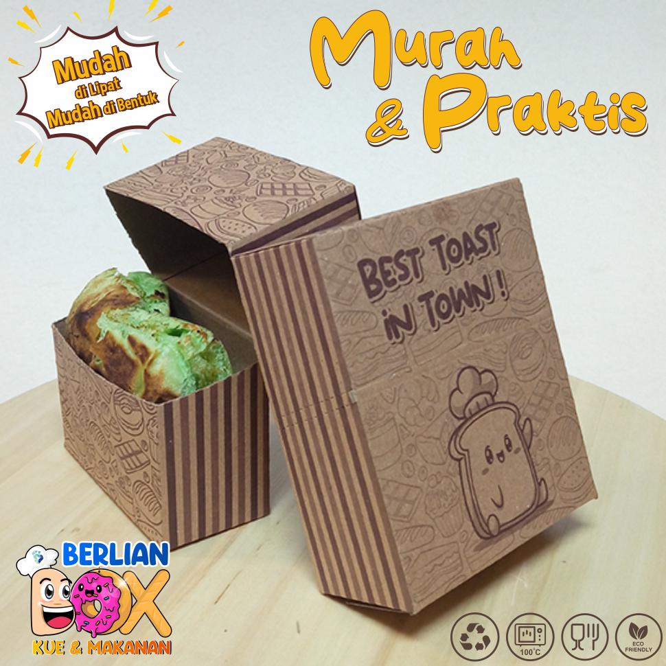 

Bisa Cod Toast Box Motif Isi 50 Pcs Bahan Kraft Premium / Toast Tray / Dus Roti Bakar / Box Roti Toast / Kemasan Roti Bakar / Big Sale