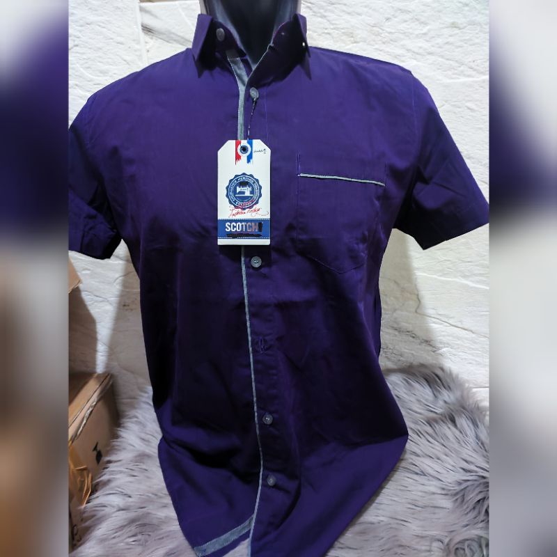 Kemeja pria lengan pendek Scotch &co