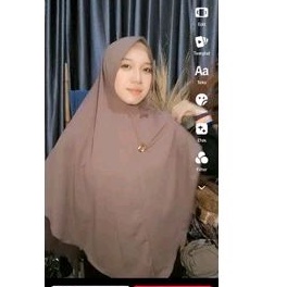 Hijab Instan Jumbo FO Sarita Ped Jersey Ity