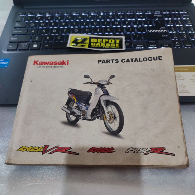 buku part catalogue kawasaki kaze original
