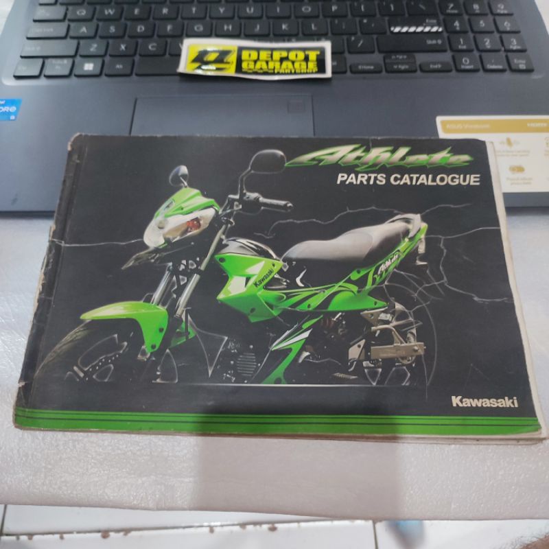 buku part catalogue kawasaki athlete original
