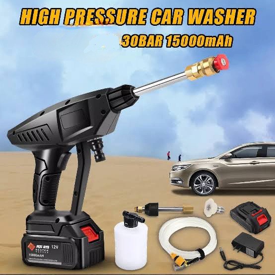 SEATN Mesin Pompa Cuci Mobil Cordless Baterai Semprot High Pressure