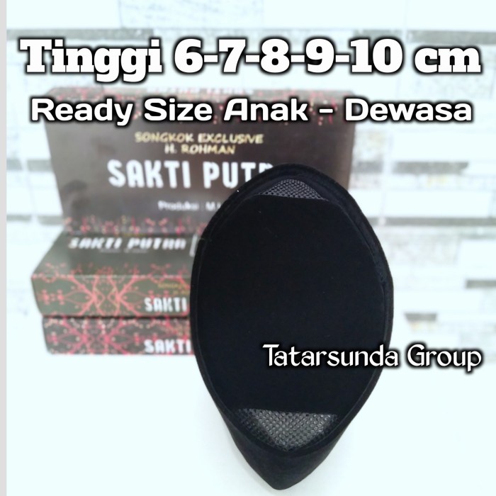 Peci Kopiah Songkok Hitam Polos Tinggi 6 7 8 9 Cm Motif Ac