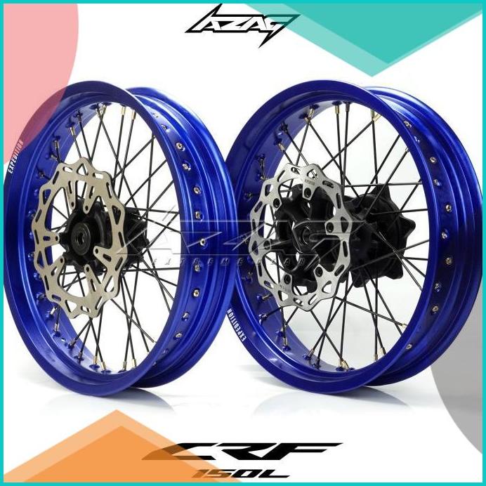 velg set motor honda crf 150 ring 17 modif supermoto expedition 16novz