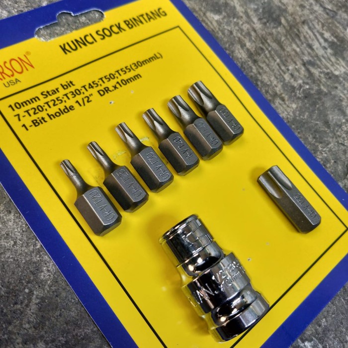 kunci shock bintang starbit 1/2 - kunci sok L Bintang merek FORCE