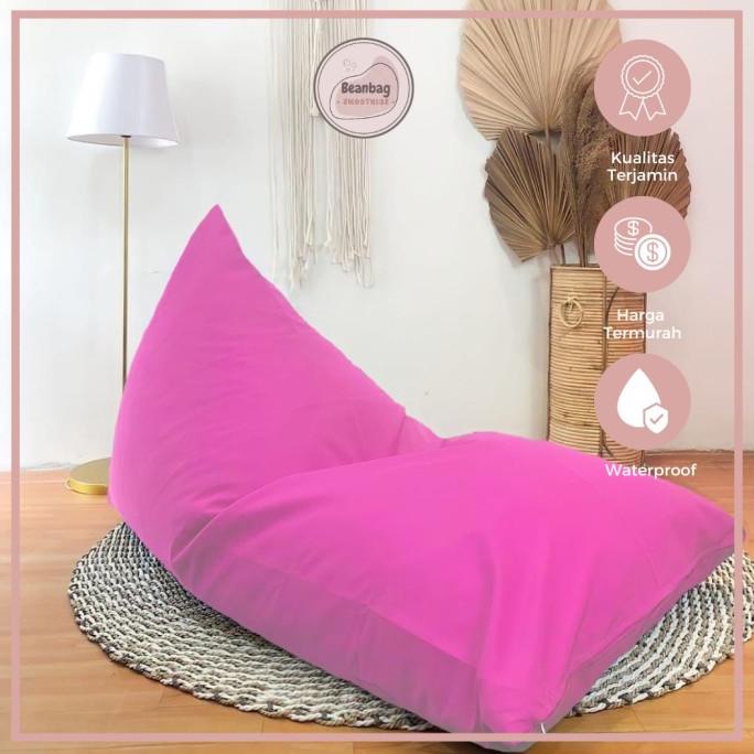 Bean Bag Waterproof Triangle Size Large COVER ONLY Kualitas Import