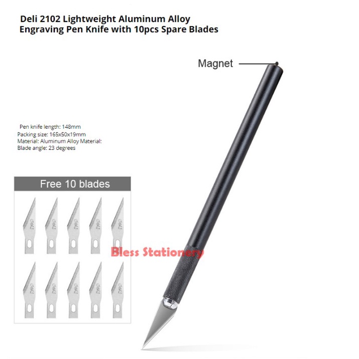 

Deli Art Knife Pisau Ukir Hobby Knife Pen Knife Pisau Ukir Cutter Ukir