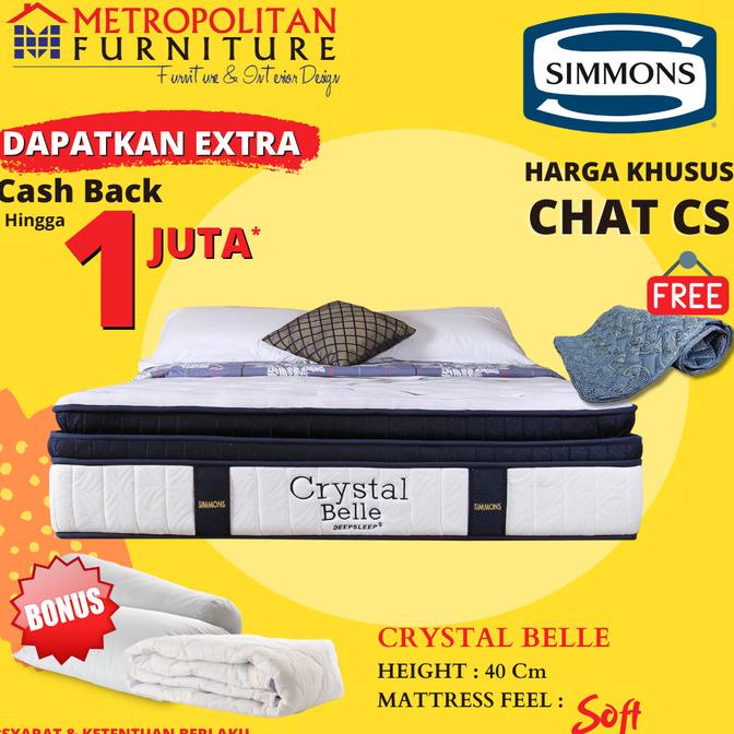Kasur SIMMONS Springbed Crystal Belle /Kasur Spring bed Simmons Matras