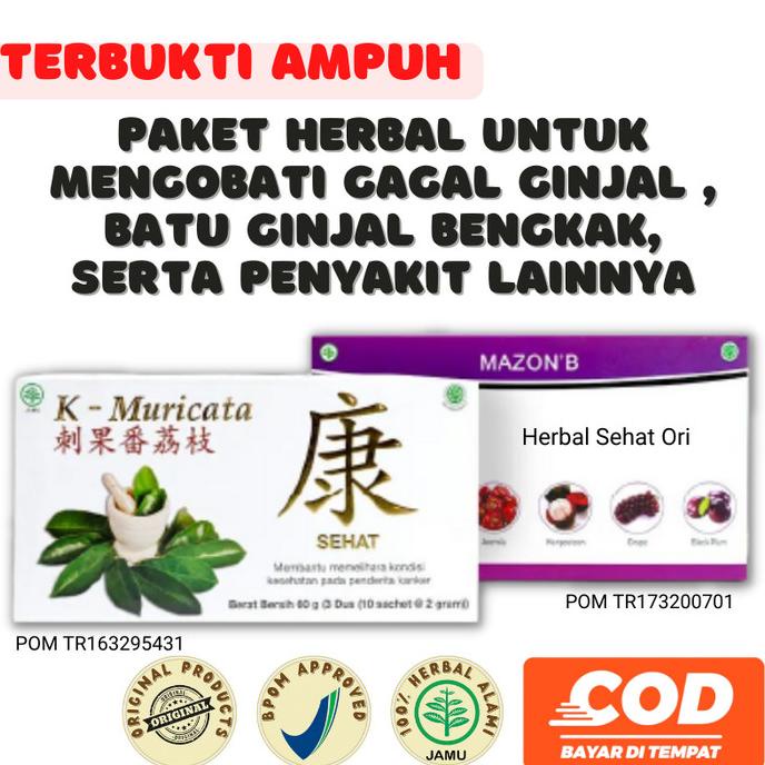 

Obat Herbal Khusus Gagal Ginjal Batu Ginjal Bengkak Mazon B K Muricata