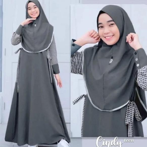 Baju Muslim Gamis Anak Perempuan Remaja Tanggung Umur 12 - 15 Tahun