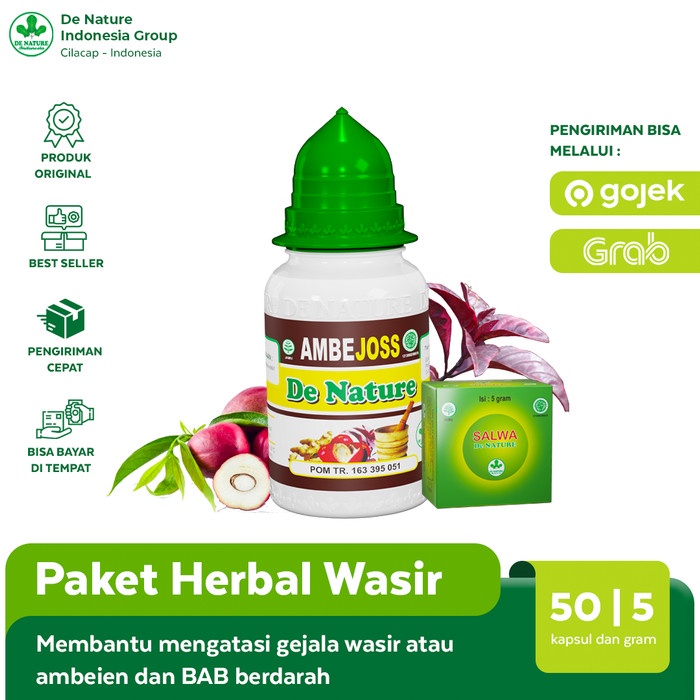 

Obat Wasir Ambeien Herbal Ambejoss dan Salep Salwa De Nature Terbaru