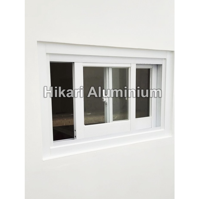 Promo Jendela Sliding/Geser Aluminium Ekonomi T40 X L80