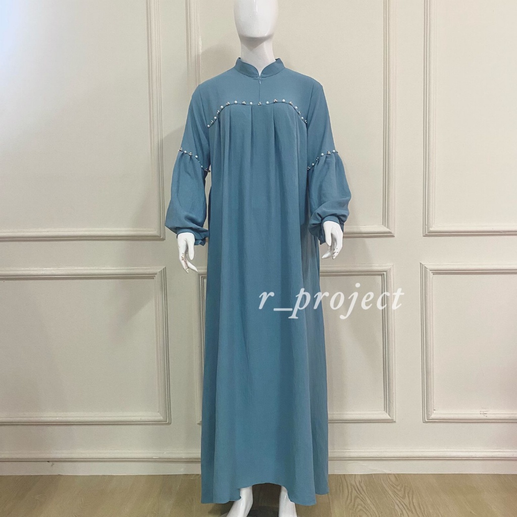 Gamis Remaja Pesta Mewah Kekinian Premium Jumbo Syari Wanita Terbaru 2022 Polos Hitam Putih Modern G