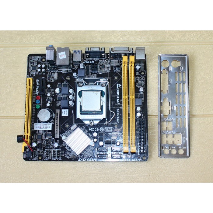 MOBO MINI ITX INTEL GEN 4 BIOSTAR H81MDV3 FREE PROC DC + HSF NORMAL