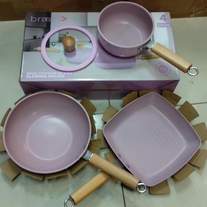 Panci set induksi marble coating cooking set marble coating Brasel
