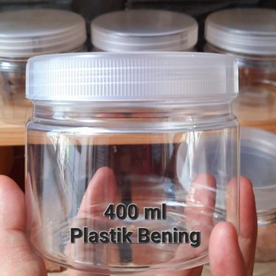 <<<<<] Toples Tabung Plastik Toples Jar Dessert Kue Kering Snack 400 ml