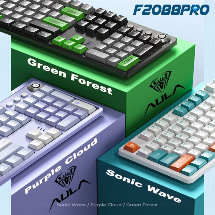 Keyboard Gaming Multimedia Mechanical AULA F2088 PRO