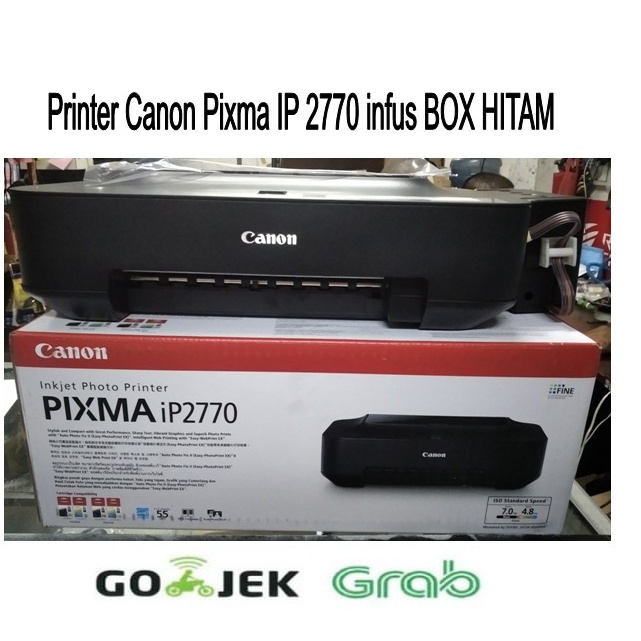 Printer Canon IP 2770 IP2770 & Infus TaBung Box Hitam Baru