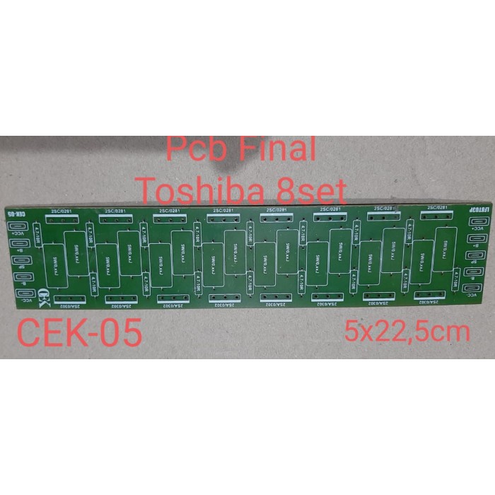 """] PCB Final Toshiba 8 set PCB TR Final 8set tipe: CEK-05