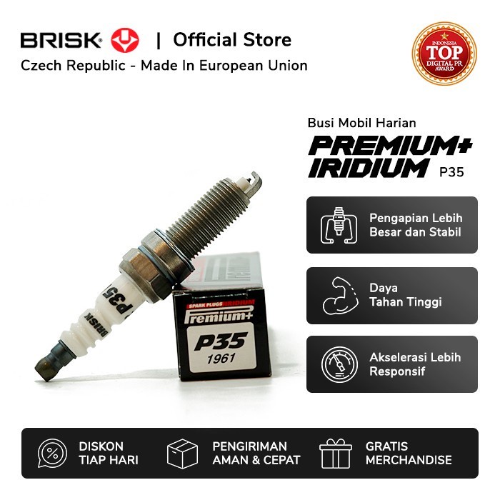 Diskon Busi Mobil Hyundai Creta Brisk Premium Iridium P35 Gratis Ongkir