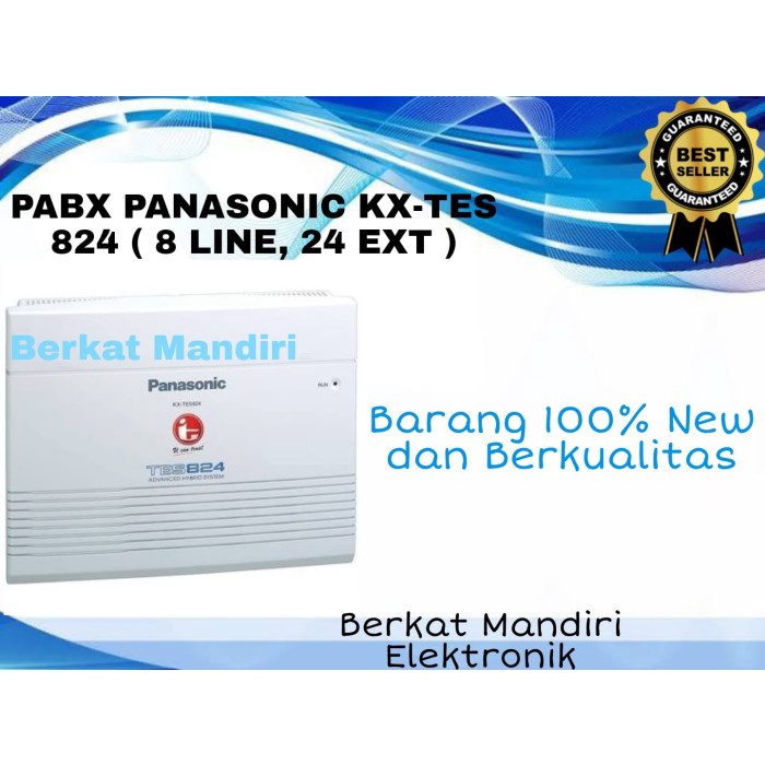 PABX PANASONIC KX-TES 824 ( KAPASITAS 8 LINE 24 EXT )