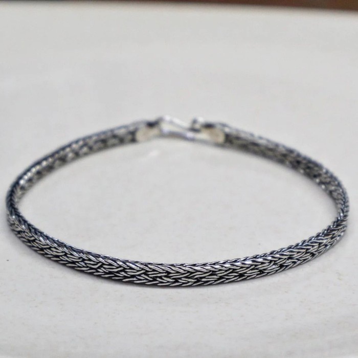 Gelang - Gelang Pria Handmade Perak 925 Sterling Silver Gh.04