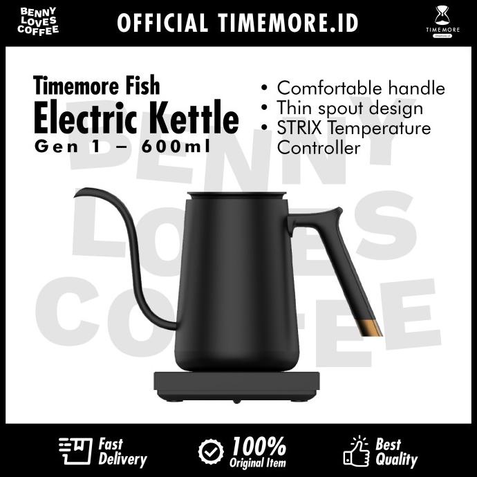 Timemore electric gooseneck kettle thin spout 600 ml