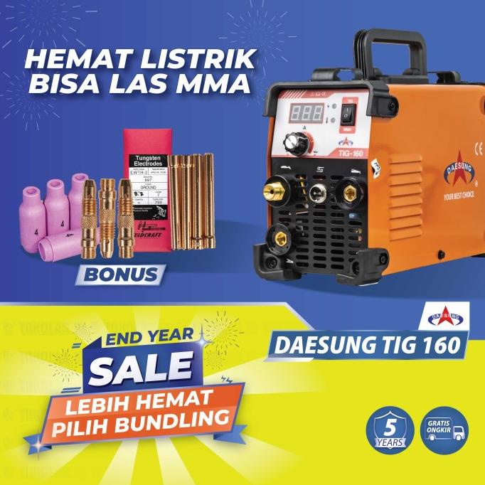 HARGA DISC - Mesin Travo Las Inverter Daesung TIG ARGON TIG 160 TIG160 TIG-160