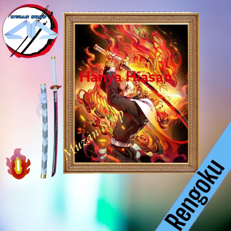 Mainan pedang kayu RENGGOKU DEMON SLAYER