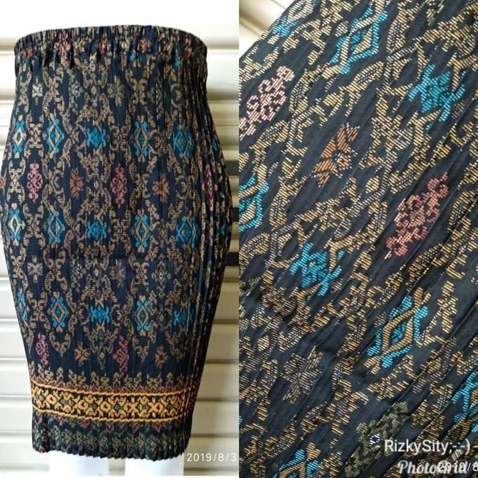 Rok Plisket Pendek Doca Midi Skirt Jumbo Wanita