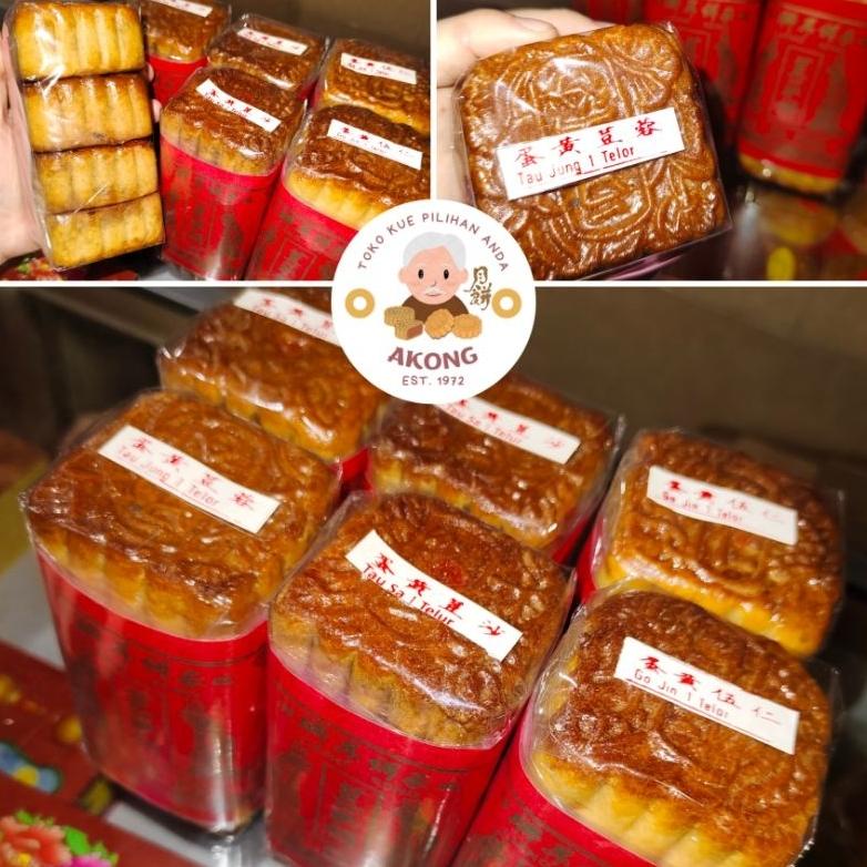

Ready Liang Seng Kue Bulan / Mooncake isi 4 polos & Telur
