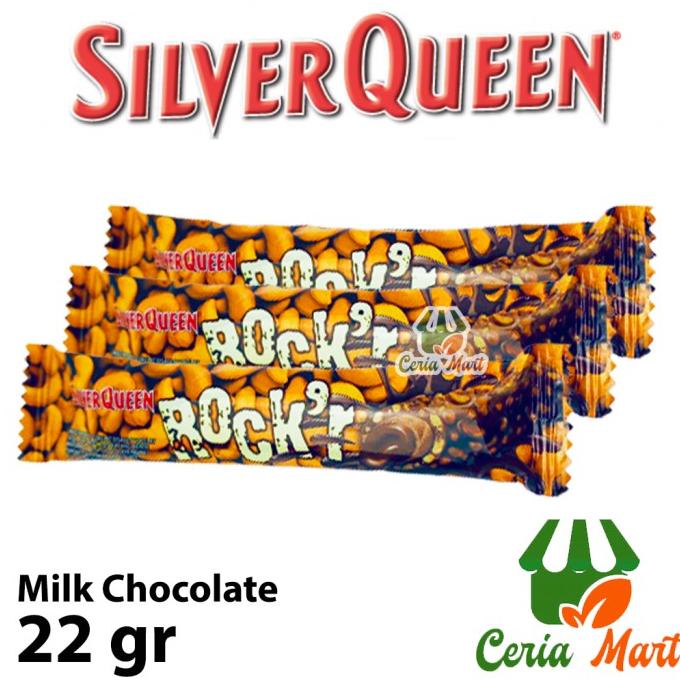 

Coklat Silverqueen Rocker Milk Chocolate 22 gr - Silver Queen Rockr