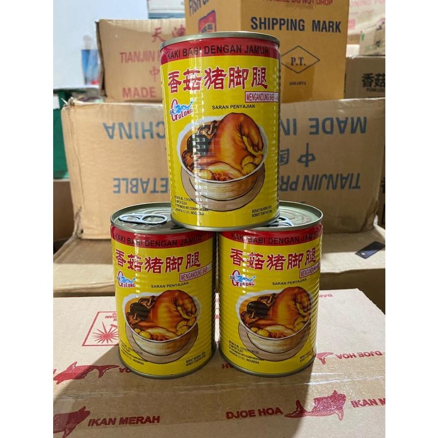

Ready Gulong Pork Leg with Mushroom Kaki Babi dalam Kaleng 397gr