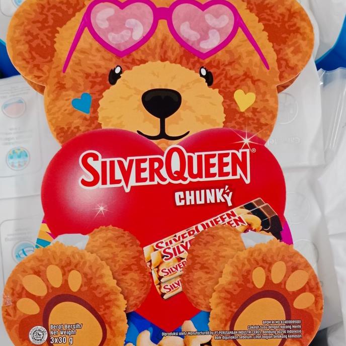

Coklat SilverQueen / Silver Queen Chunky Bear Limited Isi 3 X 30 gram